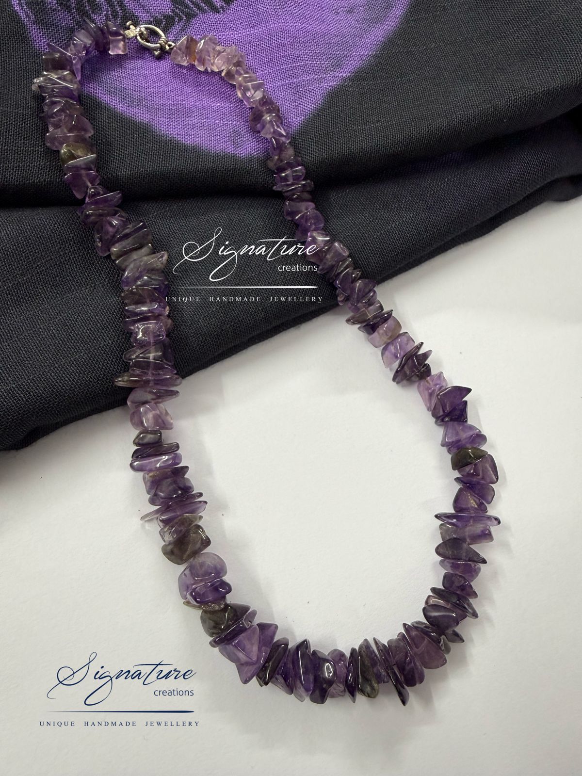 Natural Amethyst Chip Necklace
