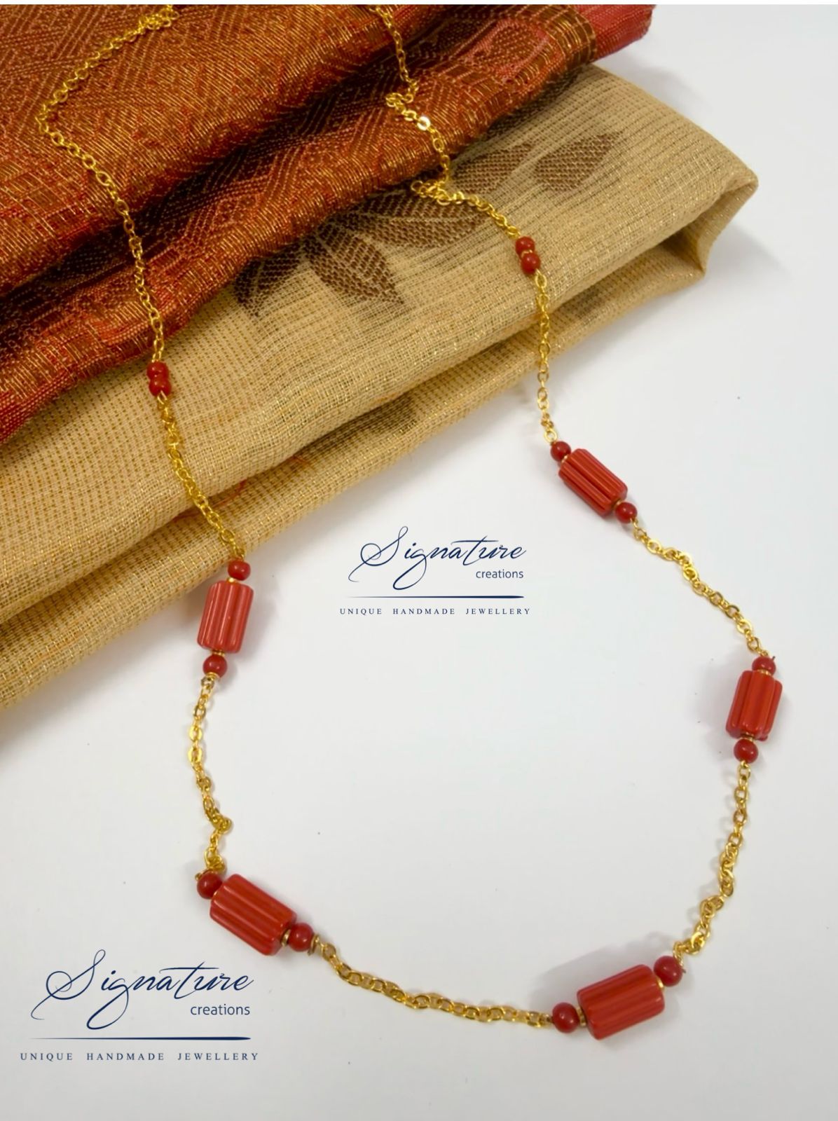 Taiwan Coral Station Necklace