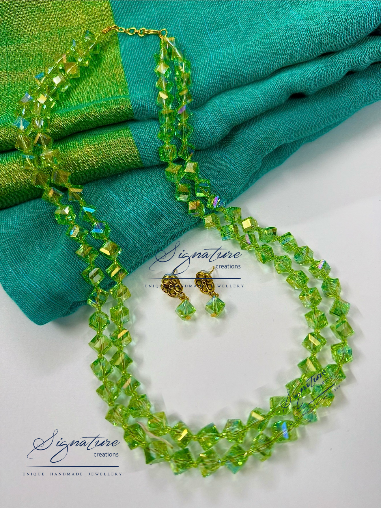 Green Austrian Crystal Set