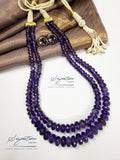 Natural Amethyst Two-Layer Graduated Necklace