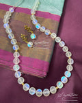 Aura Quartz Round Bead Necklace