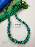 Azurite Malachite Chip Garland Necklace