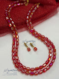 Red Austrian Crystal Set