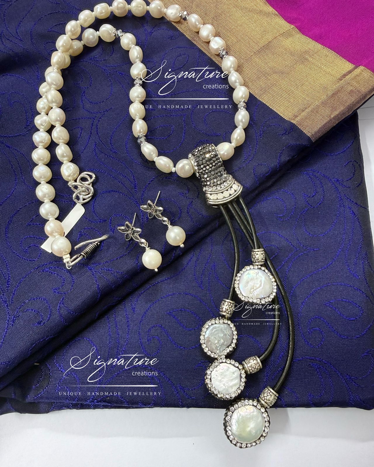 Freshwater Pearl Indo-Western Neckset