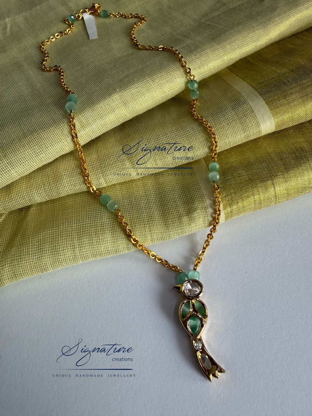 Lightwear Parrot Kundan Set