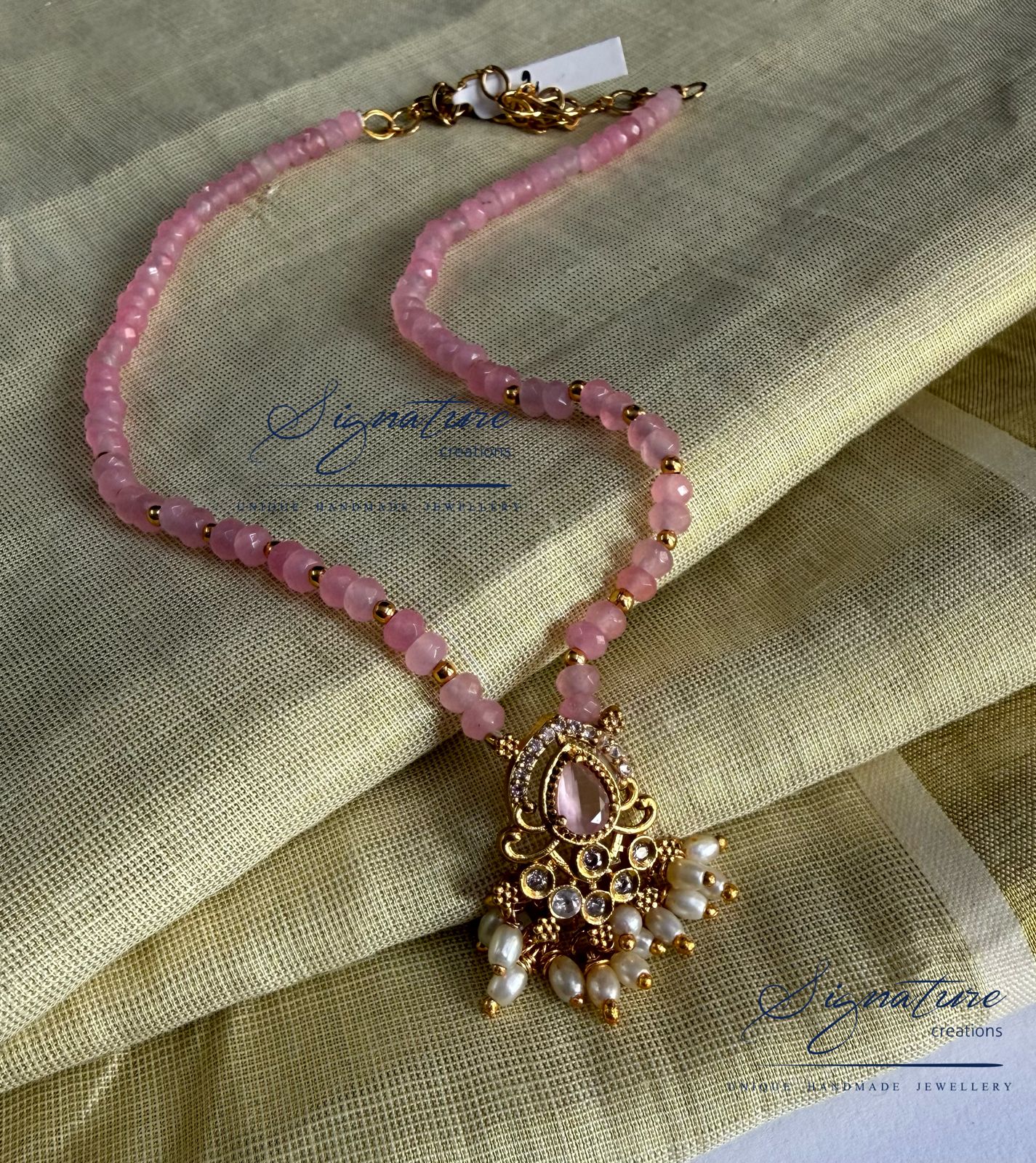Traditional Pink Agate Set