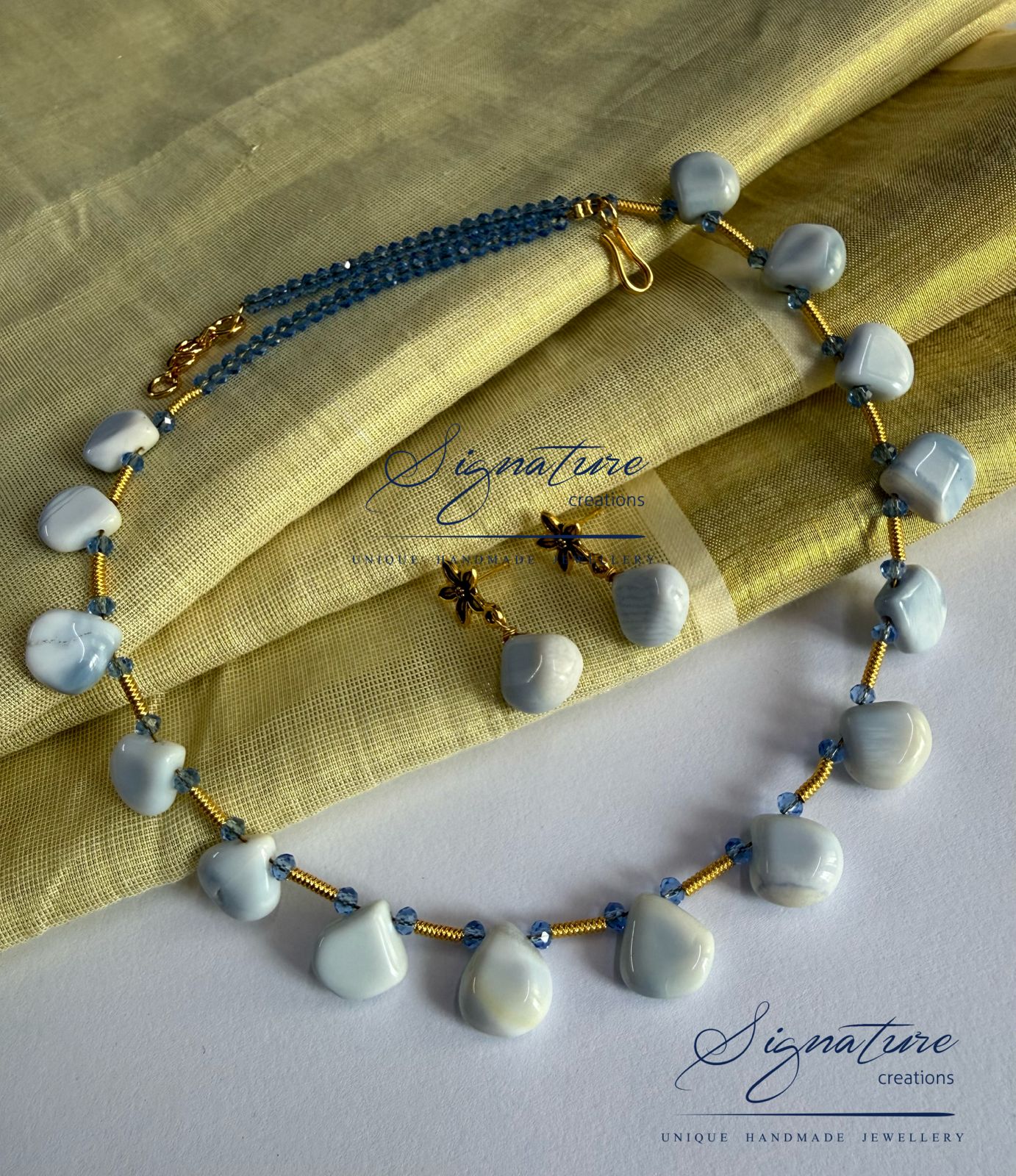 Original Blue Opal Stone Set