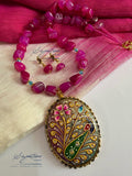 Tanjore Work Agate Set