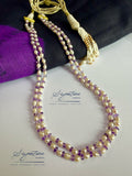 Freshwater Pearl and Amethyst Two-Line Set